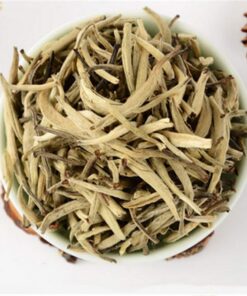 HELLOYOUNG 100g Loser Silberweißer Tee Baihao Yinzhen Weißspitzen-Silbernadeltee Silberspitzen-Pekoe-Tea Natürlicher Handgemachter Te Vom Alten Baum Rohtee Chinesisches Aufbrühgetränk