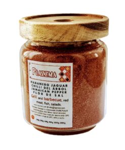Plazzma Mix aus mexikanischen Gewürzen mit Chilli del Arbol und Habanero Jaguar zum Grillen und Grillen mit Holzhahn 500g