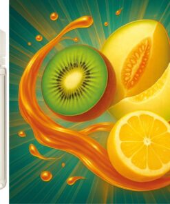 Sweet & Sour Kiwi Melon - Kiwi Honigmelone Zitrone Aroma Konzentrat - Vegan - Sasami - 10ml