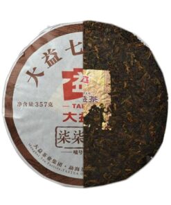 357g Reifer Puer-Teekuchen Yunnan Menghai Dayi Pu'er Tee 7752 1601 PuEr