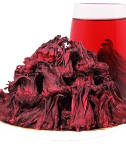 HELLOYOUNG 250g Natürliche Pflege Hibiskustee Loser Tee Getrockneter Blütentee Wirkt Kühlend Und Entgiftend Verbessert Die Schönheit Duftender Tee (250g)