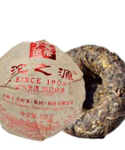 100g Roher Pu Erh mit Kasten TUO ZHI YUAN * 2014 Yunnan XiaGuan TuoCha Pu Erh Tee