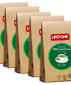 lifetone the tea for better life, Bitterer Kürbistee | Bitterer Melonentee | Entgiftungstee | 100 Teebeutel | Diabetischer Tee | Packung mit 5 Stück