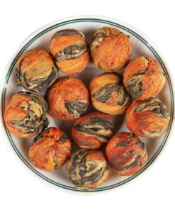HELLOYOUNG Yun Nan Dian Hong Tee Handgefertigter Kugeltee Mit Lilienhortensie Intensiver Reiner Teegeschmack Sanfter Süßer Lilien-Drachenkugel Schwarztee (250g)