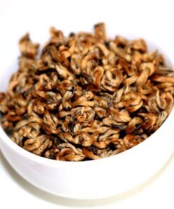 HELLOYOUNG Chinesischer Schwarztee Yunnan-Goldene Schneckenknospe Dian Hong Schwarztee Handgeröstete Mit Honig Duftende Goldene Knospen Aus Dianhong Gekochtes Teegetränk (50g)