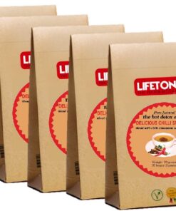 lifetone the tea for better life, Chili Tea | Rote Chilischote Mischung mit Zimt und Premium BOP Tee | Winter Immuntee (100 Teebeutel)