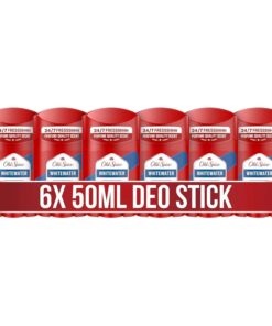 Old Spice Whitewater Deostick für Männer, 6x50 ml, 24/7 Frischhh bei täglicher Anwendung, lang anhaltender Duft in Parfumqualität, Schutz vor Gerüchen, Ohne Aluminiumsalze | 24/7 Frischhh bei täglicher Anwendung, lang anhaltender Duft in Parfumqualität, Schutz vor Gerüchen, Ohne Aluminiumsalze