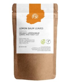 Fitness Health Bio Zitronenmelisse Blätter 50g - Getrocknete Melisse Officinalis - Zitronenmelisse Bio Kräutertee - Rein Koffeinfrei - Zitronenmelisse Tee Toose für Veganer