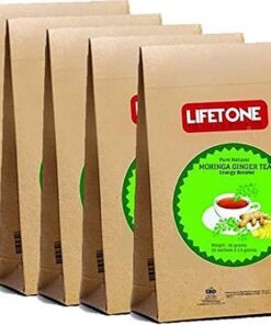 Ingwer-Moringa-Tee, Lifetone-Tee für ein besseres Leben, Energietee, Entgiftung, Immunität (100 Teebeutel)
