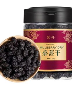 HELLOYOUNG 150g Getrockneter Schwarzer Maulbeertee Kräutertee Aus China Original Duftend Nährend Für Yin Und Fördert Die Körperflüssigkeiten