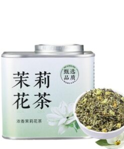 Premium Jasmintee 100g / 3,53oz - Starkes Aroma Frühlingsgrüntee, Zarte Knospen, Lang Anhaltender Blumenduft