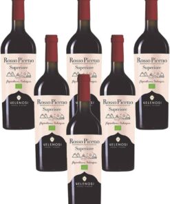 VELENOSI-Weine Bio-Wein Rosso Piceno Superiore DOC Italienischer Rotwein (6 flaschen 75 cl.)
