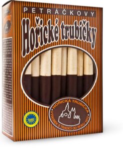 Hořické trubičky Wafers with cocoa and nuts dipped in cocoa glaze 30 tubes pcs 600g