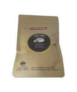 Ingwer-Koriander-Kräuterkaffee, Kaffeebohnenmischung mit Kaffeebohnen, Kardamom, Koriander, Ingwer, Nelke, Pfeffer und Zimt, 20 Beutel