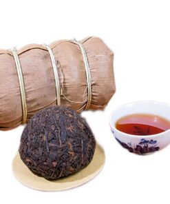HELLOYOUNG 500g Shu Puer Tee Yunnan Original Puer Tee Schwarzer Tee Reifer Puer Tee Intensiver Reiner Geschmack Gekochter Tea Fermentiert Loser Roter Tee