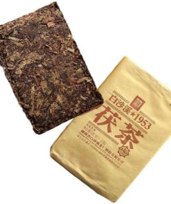 2017/2018/2019 Jahr Goldene Blume Fu Cha Anhua Baishaxi 1953 Dunkler Tee Ziegel 338g