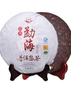 Chinesischer Pu Erh-Tee 357g (0.787LB) Reifer Puer-Tee Schwarzer Tee Großer Baum der Alpen Qizi-Teekuchen Gekochter Tee Alte Bäume Pu erh-Tee Gesundheitswesen Pu er-Tee