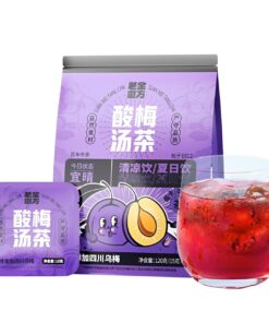 120gX2 suanmei Tang Tee Schwarzpflaume Weißdorn Roselle Maulbeere Minze Teebeutel natürlicher gesunder saurer Kräutertee (240g)