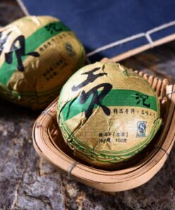 100g Yunnan PU-Erh Tea Traditioneller Chinesischer Gereifter Pu-Erh Ohne Zusatzstoffe Grüner Pu'Erh Aus Yunnan Roher PuErh Teekuchen Nach Alter Methode Zubereitet Aromatischer Rohtee
