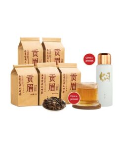 Weißer Tee Erster Klasse (50 G * 5 Packung Tee + 2 Tassen) Gold Award Fuding Date Aromatisierter Gereifter Gongmei Loser Weißer Tee