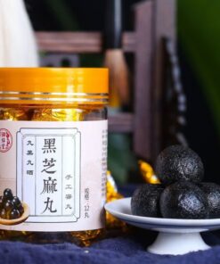 HELLOYOUNG 108g Schwarze Sesamkugeln Chinesischer Snack Zum Direkten Kauen Schwarzer Sesamtee Für Die Hautpflege Ohne Zusatzstoffe Nährt Leber Und Nieren Duftender Tee