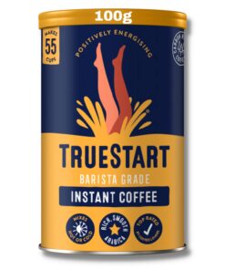 TrueStart Barista Grade Instant Coffee - 100g (55 Cups), Premium Freeze Dried Coffee, Smooth Rich Roast, 100% Colombian Arabica Coffee
