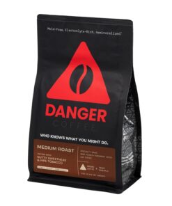 Danger Coffee Von Dave Asprey, Remineralisierter gemahlener Kaffee, schimmelfrei und im Labor getestet, mittelgeröstet, 309 ml
