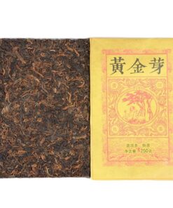 250g Yunnan Gesundes Getränk Pu'er Tee Reifer Tee Goldene Knospe Reifer Ziegel