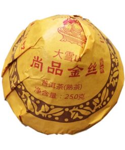 Chinesischer Pu'er Tee 250g （0.55LB） Reifer Puer Tee Schwarzer Tee Big Snowy Mountains Pu'er Tee Alter Pu-erh Tee Gekochter Tee Alte Bäume Pu-erh Tee Gesundheitswesen Pu-erh Tee Gesunder Puerh Tee