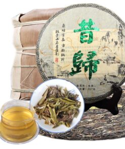 357g (0.787LB) Handgemachter Pu-Erh-Tee Roher Pu-Erh-Tee Uralter Baum-Tee-Kuchen Sheng Yunnan Pu'er-Tee