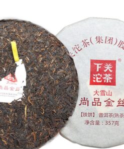 2017 Großer Schnee Shang Pin Goldenes Band * Yunnan Xiaguan Puer 357g Reifer Pu-Erh Tee