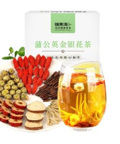 Premium-Mischung Aus Löwenzahn Und Geißblatt-Kräutertee 110g(7g*16) Einzeln Verpackte Teebeutel