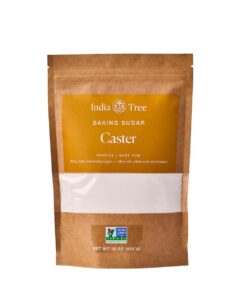India Tree Superfine Caster Baking Sugar, 1 lb. bag