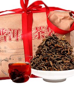 HELLOYOUNG 500g Original Yunnan PuErh-Tee Reifer Puer Tea Schwarzer Pu’er Chinesischer Puer Reifer Von Alten Bäumen Gekochter Tee Roter Tea Getränk Ohne Zusatzstoffe