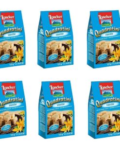 6x Loacker Vanille Würfel Vaniglia reigel Waffeln kekse cookies kuchen Quadratini 125g