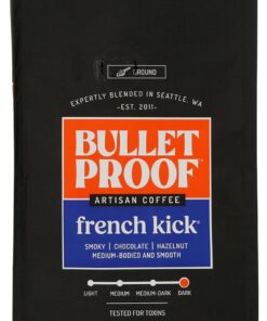 Bulletproof French Kick Dark Roast Ground Coffee 340g (French Kick Dark Roast Gemahlener Kaffee)