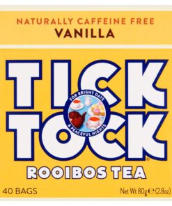 Tick Tock Rooibos Vanille-Tee, 40 Teebeutel, 4 Stück, 160 Teebeutel