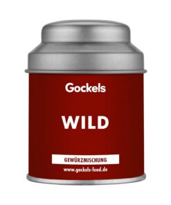 Wild Gewürz – Aromatische Gewürzmischung mit Wacholder, Pfeffer, Orangen & Steinpilzen – Für Wildgerichte, Eintöpfe, Ragouts & Saucen – Mit Kakao, Zimt & Anis – Handgemacht – 40g