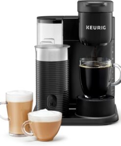 K-Cafe Essentials Single Serve K-Cup Pod Kaffee-, Latte und Cappuccino-Maschine, Schwarz