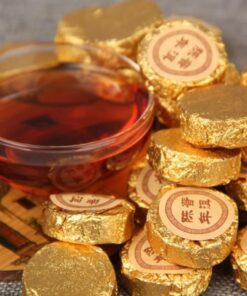 Yunnan Gealterter Puerh-Schwarztee, Reifer Pu'er-Tee, Mini Pu'er Klein Tuocha (50g)