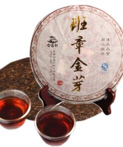Chinesischer Pu'er Tee 357g （0,787LB） Reifer Puer Tee Schwarzer Tee Banzhang Golden Bud Gekochter Tee Alte Bäume Pu Erh Tee Gesundheitswesen Pu Er Tee Grün Gut