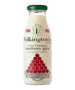 Folkingtons Cranberry Juice - Pack Size = 12x250ml