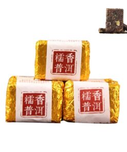 Klebriger Duft Pu'er Kleiner Quadratischer Backstein Tuocha17.64 Oz Gealterter Yunnan Pu'er Reifer Tee 500g