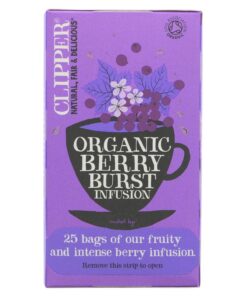 Clipper Bio-Briefumschläge, Wildbeere, 25 Beutel x 5 Stück