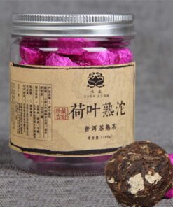 100g China Yunnan Puer Tee Lotusblatt Pu-erh Tuo Cha Kleine Dose Pu Er Reifer Tee