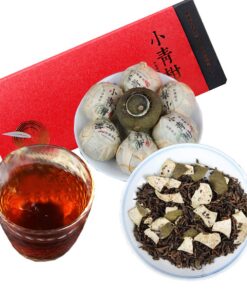 Chinesischer Pu'er Tee Nettogewicht 130g （0.286LB） Reifer Puer Tee Schwarzer Tee Getrocknete Orangenschale Mini Tuocha Alte Bäume Pu erh tee Gesundheitswesen Pu er Tee