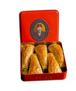 Hafiz Mustafa 1864 Istanbul Baklava Gebäckdose – Gebackene Baklava Dessertsnacks aus frischen Phyllo-Teigblättern, Pistazie, Haselnuss – Türkisches Süßigkeitentablett Geschenkideen für Geburtstag