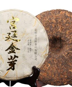 Reifer Puer Tee 2017 Frühlingstee Palast Goldene Knospe Menghai Geschmack Shu Puerh Tee 357g