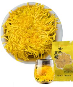HELLOYOUNG Natürlicher Goldfaden Kräutertee Mit Gelben Blüten Getrockneter Kräutertee Mit Großen Blüten Beruhigend Für Strahlende Augen Mit Goldenen Knospen Wirkt Entzündungshemmend (20pcs)