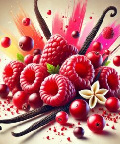 Free - Cranberry-Himbeere-Vanille Aroma Konzentrat - Vegan - Sasami - 10ml